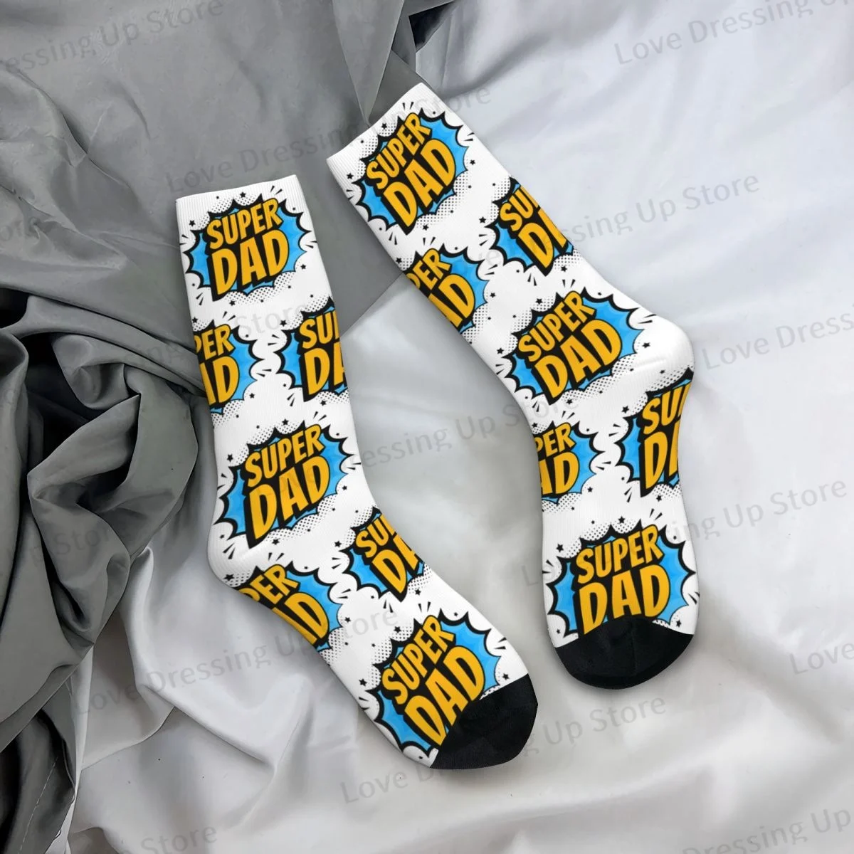 Super Dad Men Women Socks Cycling Novelty Suitable for All Seasons Stockings Gift One Size
Super Dad Men Women Socks Cycling Novelty Suitable for All Seasons Stockings Gift One Size
