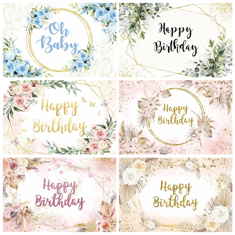 Happy Birthday Party Backdrops Photography Butterfly Pink Flowers Baby Shower Portrait Photographic Background For Photo Studio
Happy Birthday Party Backdrops Photography Butterfly Pink Flowers Baby Shower Portrait Photographic Background For Photo Studio