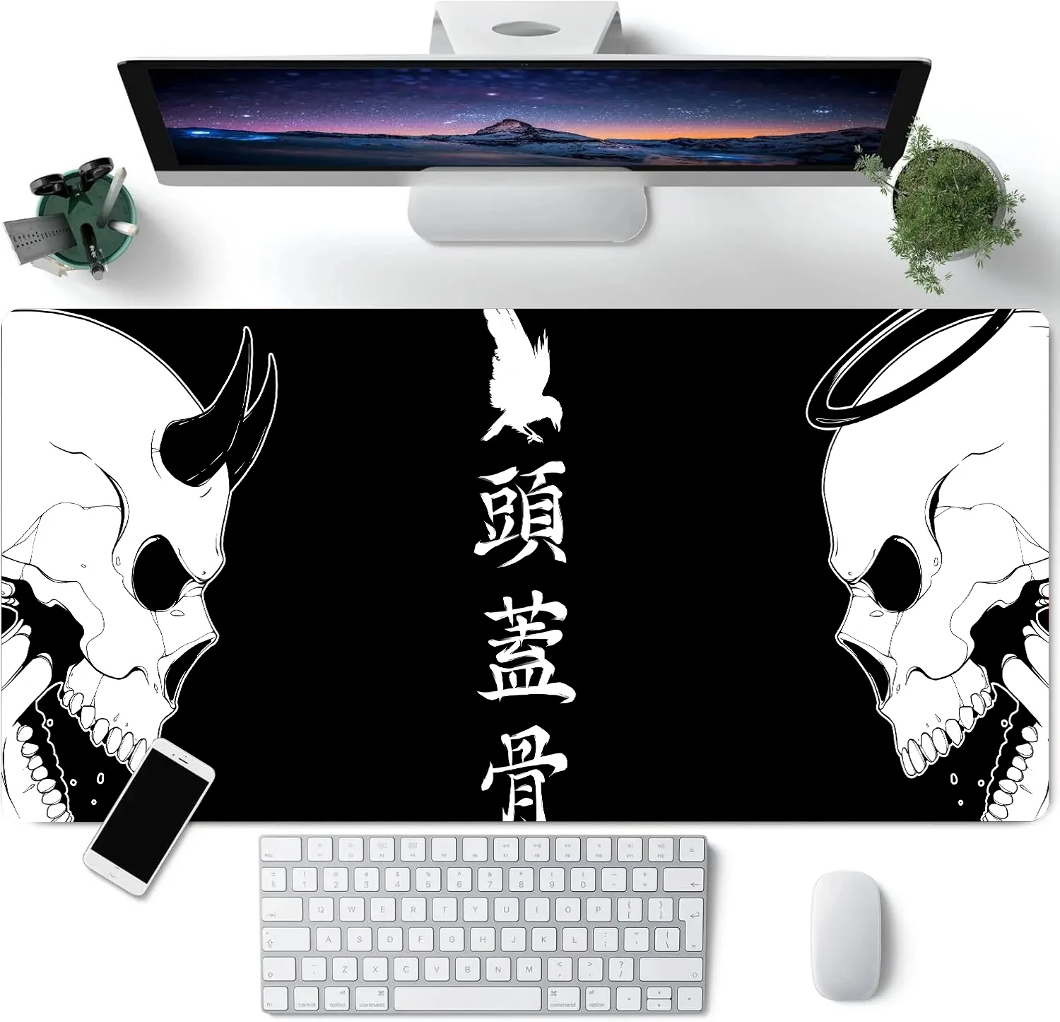 Angel and Demon Skull Anime Mouse Pad Large Computer Office Game Mat Rubber Anti-slip Gaming Accessories Keyboard Long Desk Pads
Angel and Demon Skull Anime Mouse Pad Large Computer Office Game Mat Rubber Anti-slip Gaming Accessories Keyboard Long Desk Pads