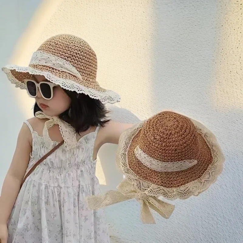 Summer Children's Sun Hat Sun Shade Straw Hat Baby Girl Sun Hat Vacation Sweet Cute Beach Hat Children Hat for Girls Kids Hat 2
Summer Children's Sun Hat Sun Shade Straw Hat Baby Girl Sun Hat Vacation Sweet Cute Beach Hat Children Hat for Girls Kids Hat 2