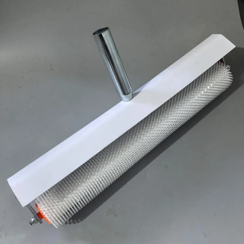 Spiked Screeding Roller Tool for Bubble Removal and Smooth Leveling on Flooring Surfaces Cement Tool with Splash Guard 37JD
Spiked Screeding Roller Tool for Bubble Removal and Smooth Leveling on Flooring Surfaces Cement Tool with Splash Guard 37JD