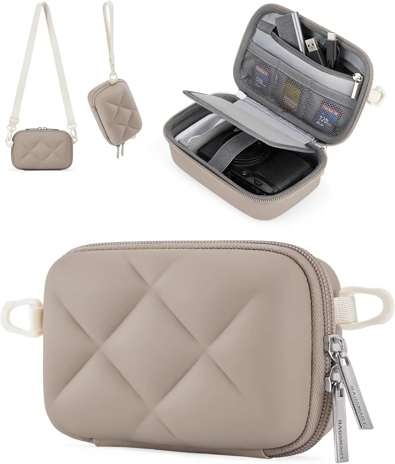 Digital Camera Case, Lightweight & Protective Small Bag for Canon PowerShot G7X Mark II/III, Sony DSCW800/DSCW830 - Camel
Digital Camera Case, Lightweight & Protective Small Bag for Canon PowerShot G7X Mark II/III, Sony DSCW800/DSCW830 - Camel