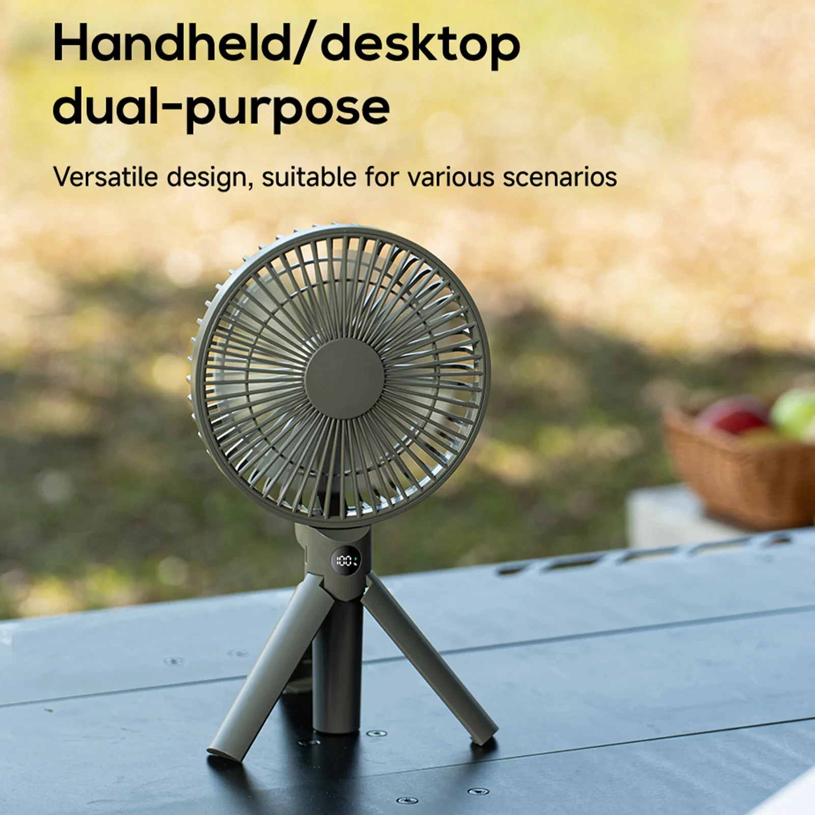 Portable Handheld Rechargeable Fan Foldable Tripod Fans Multifunctional Camping Blower for Outdoor Desktop Use/Tent Ceiling
Portable Handheld Rechargeable Fan Foldable Tripod Fans Multifunctional Camping Blower for Outdoor Desktop Use/Tent Ceiling