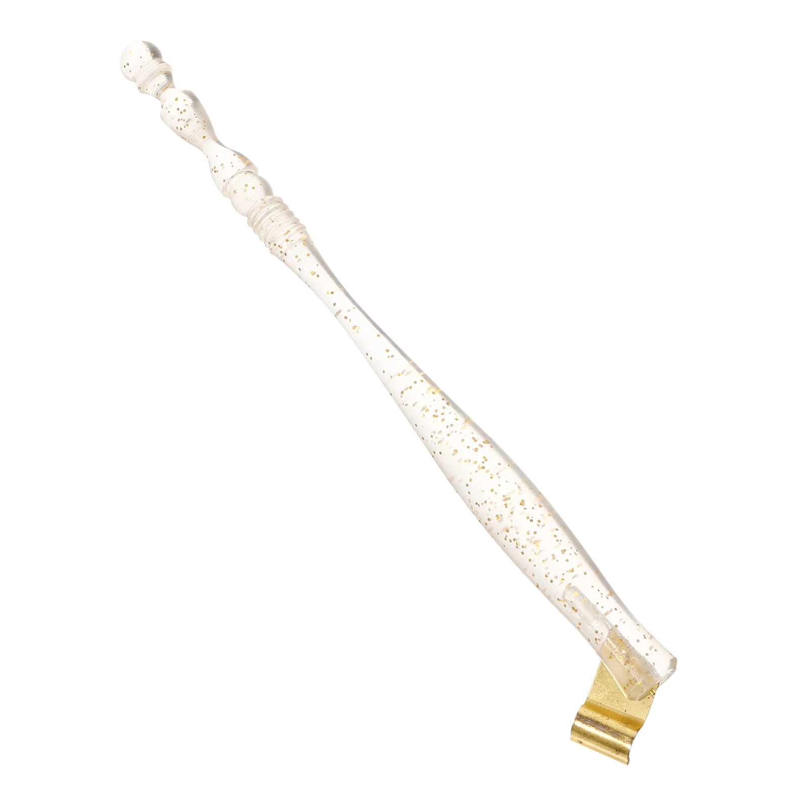 Resin Pen Holder WD074666 Transparent Gold Powder Calligraphy Fountain Pen Bracket Professional Smooth Daily Use Drawing
Resin Pen Holder WD074666 Transparent Gold Powder Calligraphy Fountain Pen Bracket Professional Smooth Daily Use Drawing