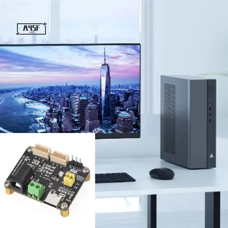 A45F-для Raspberry Pi, сервоадаптер последовательной шины, встроенный блок питания, плата драйвера схемы управления для UART ESP32/для Arduino
A45F-для Raspberry Pi, сервоадаптер последовательной шины, встроенный блок питания, плата драйвера схемы управления для UART ESP32/для Arduino
