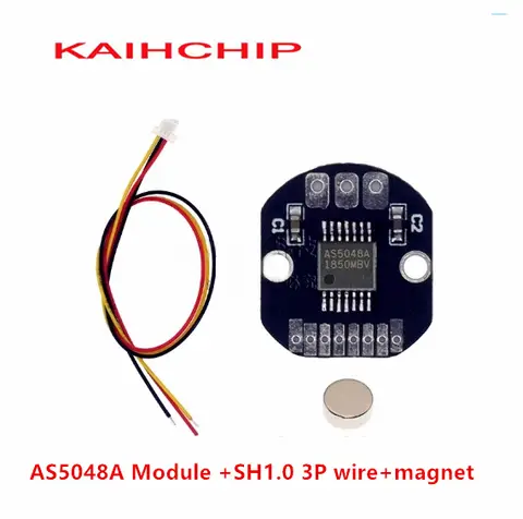 AS5048A Modulo encoder magnetico Modulo sensore di misurazione dell'angolo di induzione magnetica Interfacce PWM SPI ad alta precisione a 14 bit