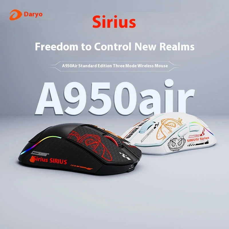 Dalu A950air Sirius Bluetooth Wireless 2.4g Wired Mouse Gaming Office Universal Mouse 1k Wireless Paw3395 Lightweight Mouse
Dalu A950air Sirius Bluetooth Wireless 2.4g Wired Mouse Gaming Office Universal Mouse 1k Wireless Paw3395 Lightweight Mouse