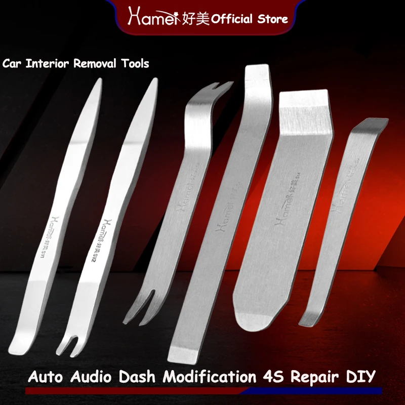 2/6PCS Stainless Steel Car Removal Rearview Mirror Rocker Door Panel Buckle Hand Repair Disassembly Pry Plate Crowbar Tools
2/6PCS Stainless Steel Car Removal Rearview Mirror Rocker Door Panel Buckle Hand Repair Disassembly Pry Plate Crowbar Tools