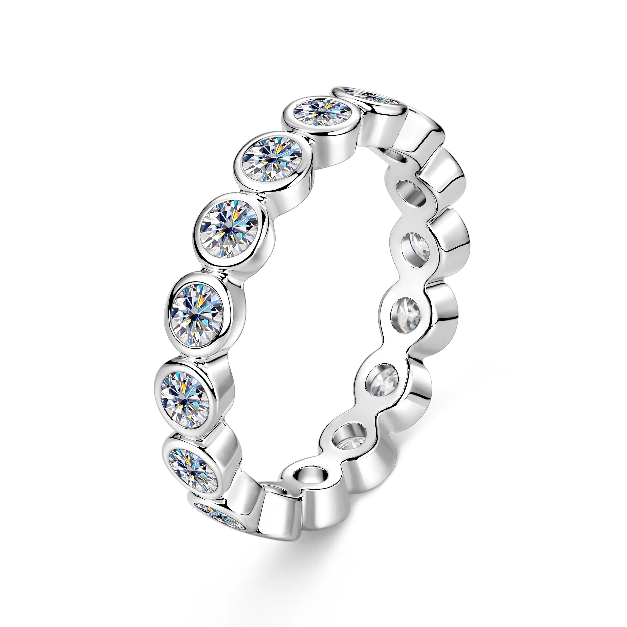Abestecom 3mm round Moissanite Women's Ring Set Eternal Stackable Engagement Jewelry Accessory Exquisite Gift Full Stack Ring
Abestecom 3mm round Moissanite Women's Ring Set Eternal Stackable Engagement Jewelry Accessory Exquisite Gift Full Stack Ring