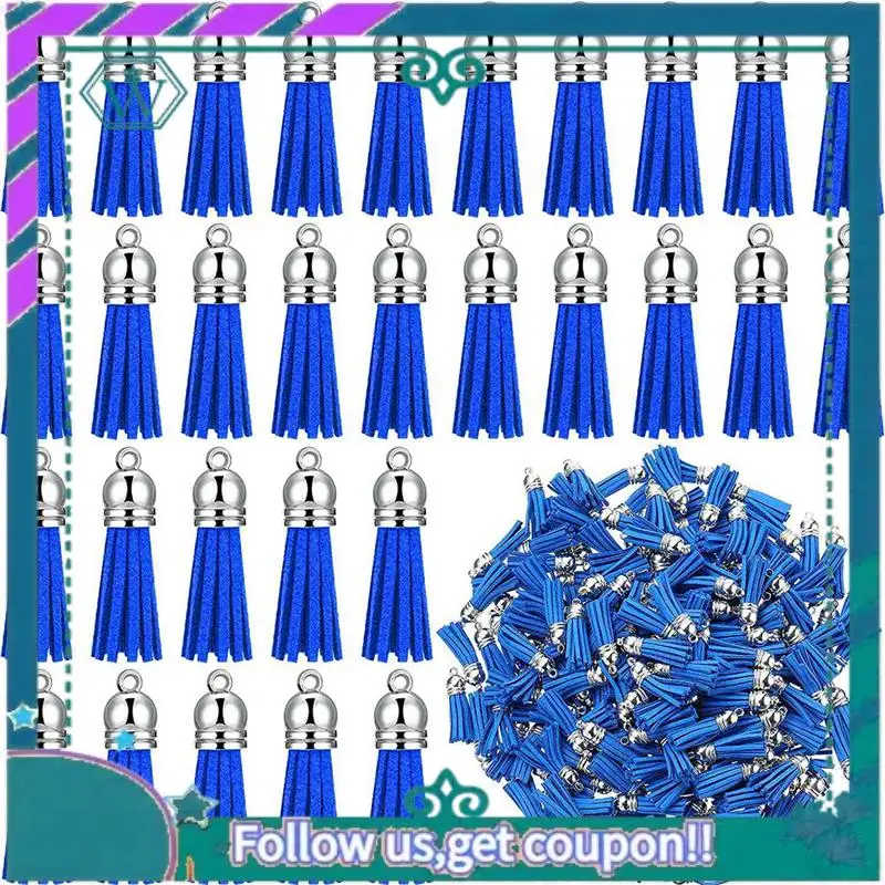Premium 200Pcs Keychain Tassels Faux Suede Leather Tassel Pendants Keychain Decoration For DIY Crafts Making Supplies (Blue)
Premium 200Pcs Keychain Tassels Faux Suede Leather Tassel Pendants Keychain Decoration For DIY Crafts Making Supplies (Blue)