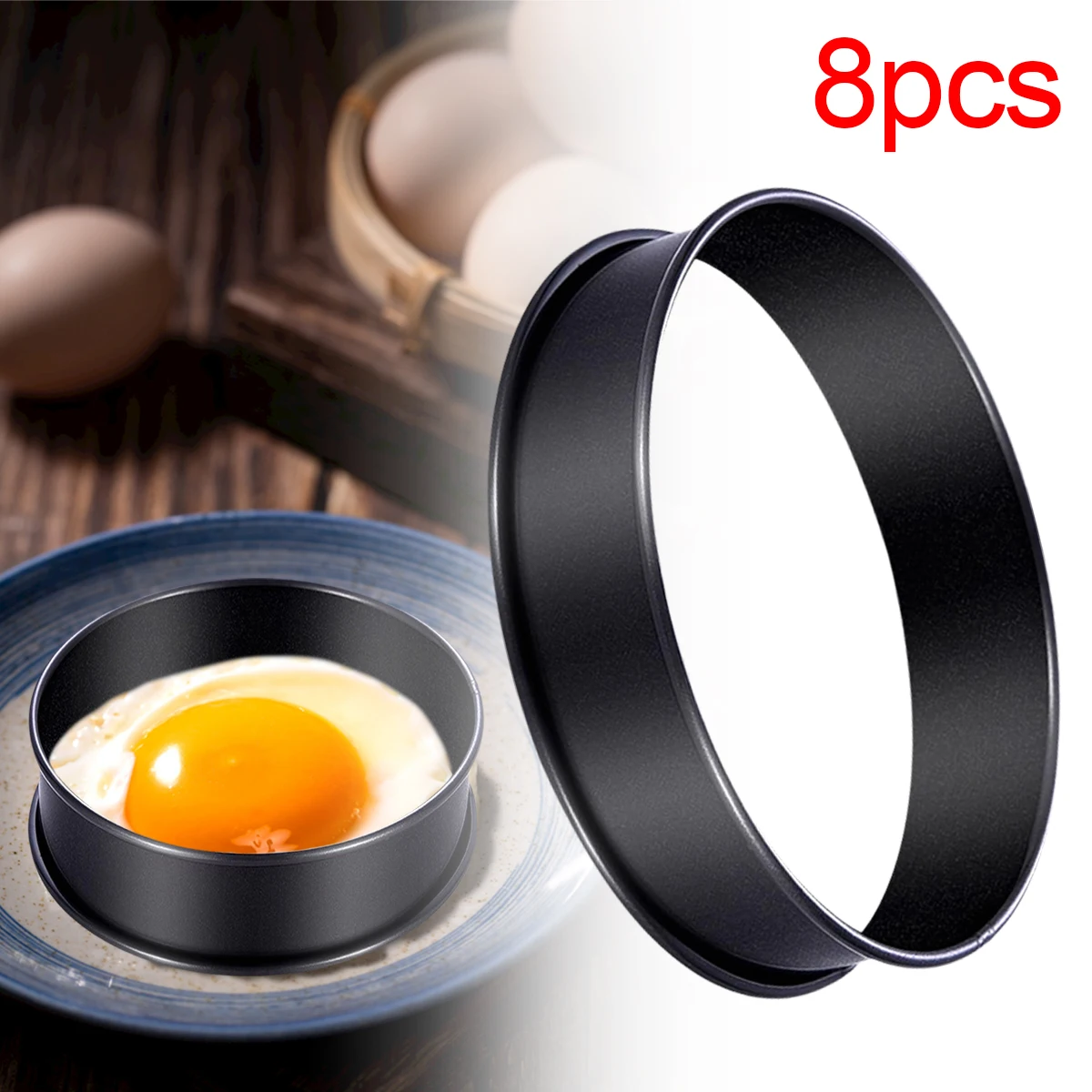 8Pcs Practical Versatile Metal Cooking Molds English Muffins Moulds Crumpet Rings
8Pcs Practical Versatile Metal Cooking Molds English Muffins Moulds Crumpet Rings