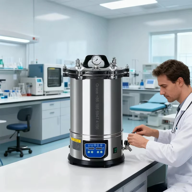 Портативный автоклав-стерилизатор класса B, высокий нагрев, нержавеющая сталь 18 л/24 л, лабораторное оборудование для салона красоты, тату-салона
Портативный автоклав-стерилизатор класса B, высокий нагрев, нержавеющая сталь 18 л/24 л, лабораторное оборудование для салона красоты, тату-салона