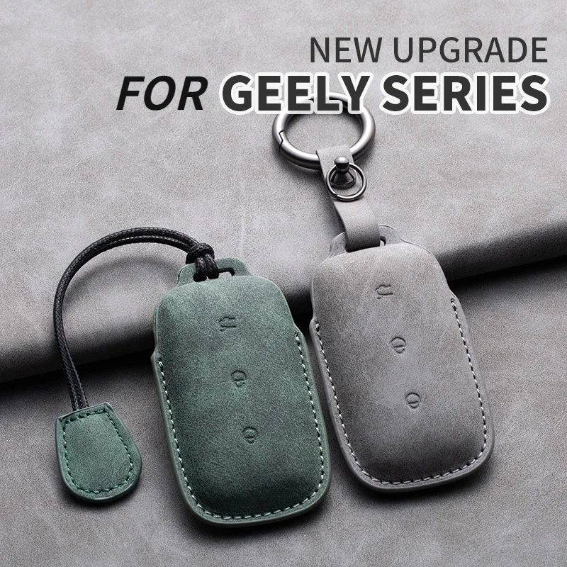 Leather Car Remote Key Case Cover for Geely Galaxy L7 2023 L6 MAX 1.5T Plus AIR PRO Protector Auto Key Fob Shell Keychain
Leather Car Remote Key Case Cover for Geely Galaxy L7 2023 L6 MAX 1.5T Plus AIR PRO Protector Auto Key Fob Shell Keychain