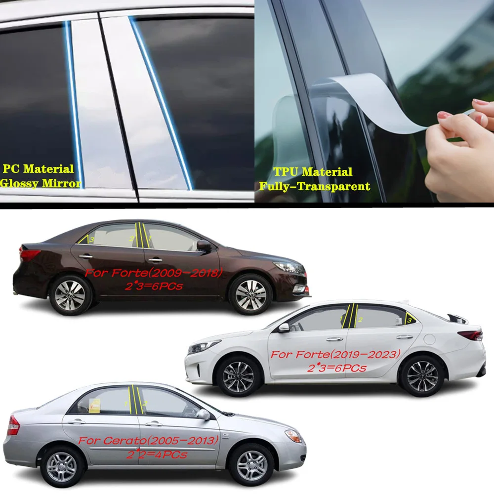 For Kia Forte(2009-2023)Cerato(2005-2013) Car TPU/Glossy Mirror Pillar Post Cover Door Trim Window Molding Sticker Accessories
For Kia Forte(2009-2023)Cerato(2005-2013) Car TPU/Glossy Mirror Pillar Post Cover Door Trim Window Molding Sticker Accessories