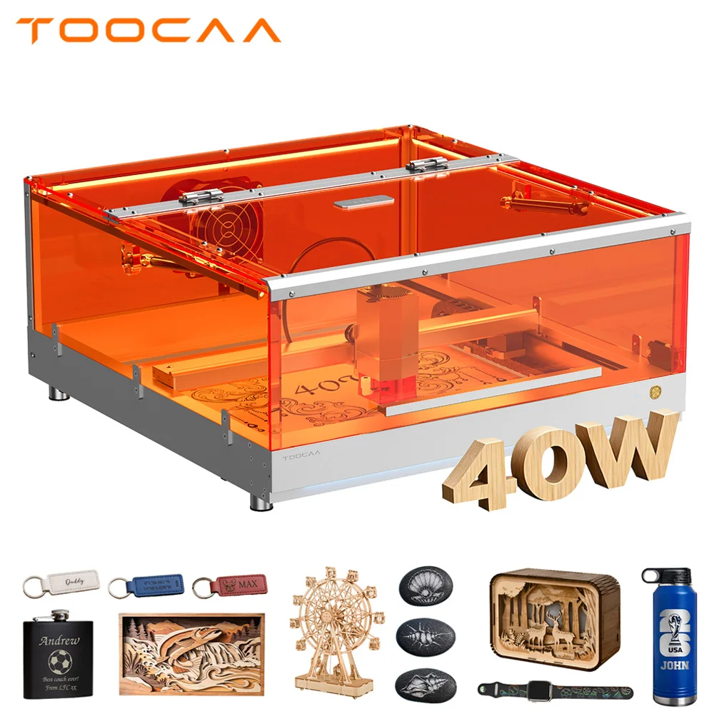 TOOCAA L2 40W Enclosed AI Laser Engraver Machine Class 1 Safety High Power Desktop Wood Acrylic Cutting Metal Engraving Business
TOOCAA L2 40W Enclosed AI Laser Engraver Machine Class 1 Safety High Power Desktop Wood Acrylic Cutting Metal Engraving Business