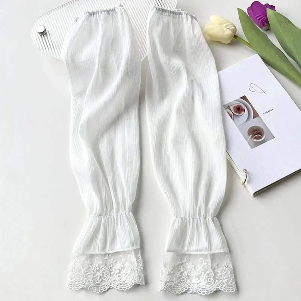 Sunscreen Sun Protection Lace Sleeve Fingerless Polyester Long Arm Sleeves Breathable Hand Sleeves Summer Arm Cover Girls
Sunscreen Sun Protection Lace Sleeve Fingerless Polyester Long Arm Sleeves Breathable Hand Sleeves Summer Arm Cover Girls