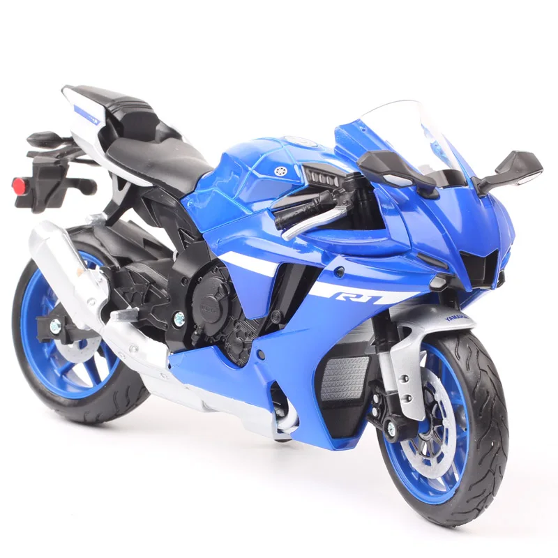 Модель мотоцикла Maisto 1/12 в масштабе 2021, модель мотоцикла Yamaha, металлическая модель мотоцикла, литые игрушки YZF R1, велосипедный автомобиль, синий сувенир, подарок
Модель мотоцикла Maisto 1/12 в масштабе 2021, модель мотоцикла Yamaha, металлическая модель мотоцикла, литые игрушки YZF R1, велосипедный автомобиль, синий сувенир, подарок