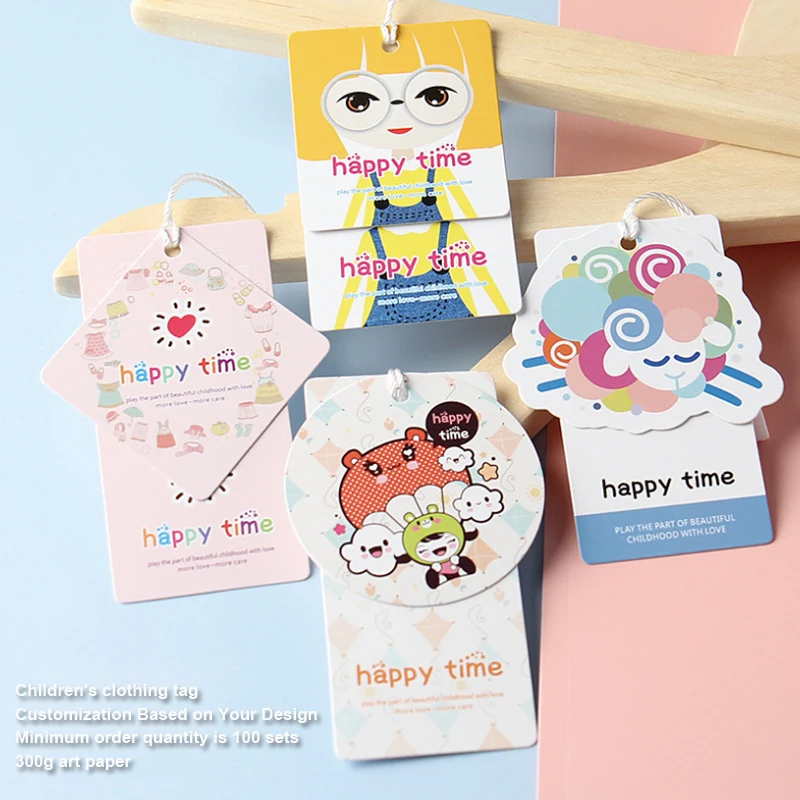 Children's Clothing Tag In-stock Cartoon Pattern Customizable Cute Child Tags Custom Card Label 300g Art Paper MOQ100set
Children's Clothing Tag In-stock Cartoon Pattern Customizable Cute Child Tags Custom Card Label 300g Art Paper MOQ100set