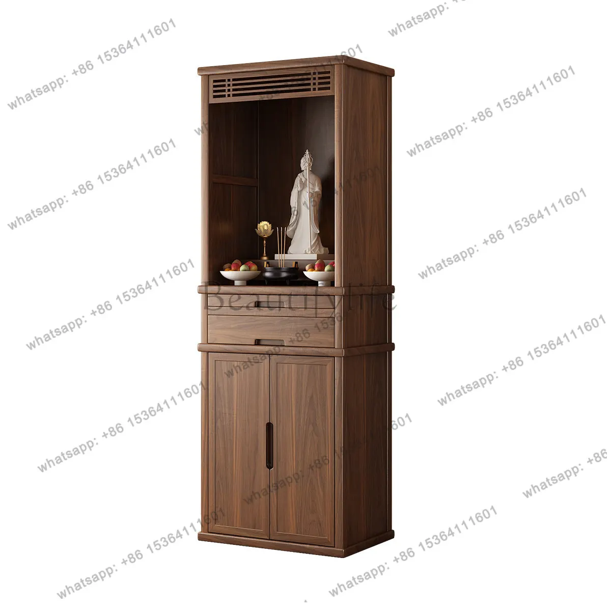 Buddhist cabinet, vertical cabinet, Buddhist niche against the wall, integrated solid wood new Chinese home
Buddhist cabinet, vertical cabinet, Buddhist niche against the wall, integrated solid wood new Chinese home