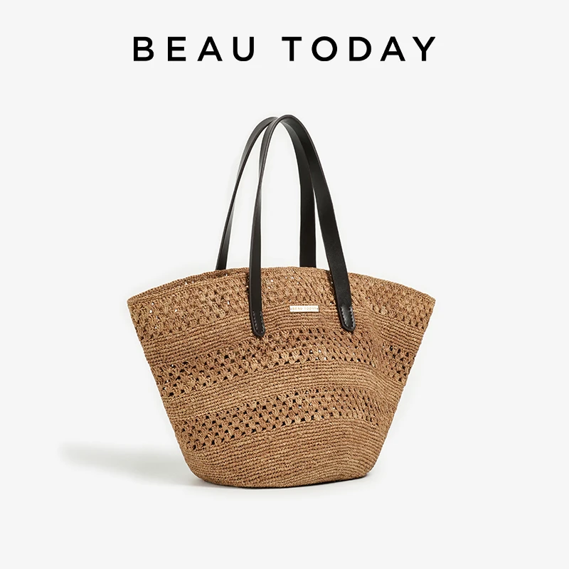 BEAUTODAY Fashion Tote Women Raffia Solid Color Vacation-Style Large Capacity Square Handbags Open Ladies Bags Handmade 62158
BEAUTODAY Fashion Tote Women Raffia Solid Color Vacation-Style Large Capacity Square Handbags Open Ladies Bags Handmade 62158