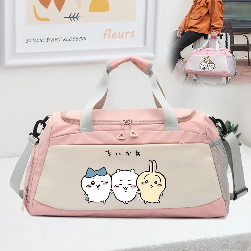 Chiikawas Carry On Travel Bag Large Capacity Weekender Overnight Duffle Bags with Shoe Compartment Sports Fitness Bags for Women
Chiikawas Carry On Travel Bag Large Capacity Weekender Overnight Duffle Bags with Shoe Compartment Sports Fitness Bags for Women