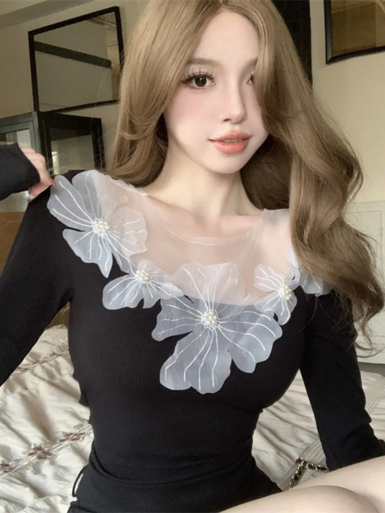 Pure Desire Spicy Girl One Shoulder Knitted Base Shirt Women's Autumn Winter Floral Print Inner Wear Shoulder Exposure Sweater
Pure Desire Spicy Girl One Shoulder Knitted Base Shirt Women's Autumn Winter Floral Print Inner Wear Shoulder Exposure Sweater