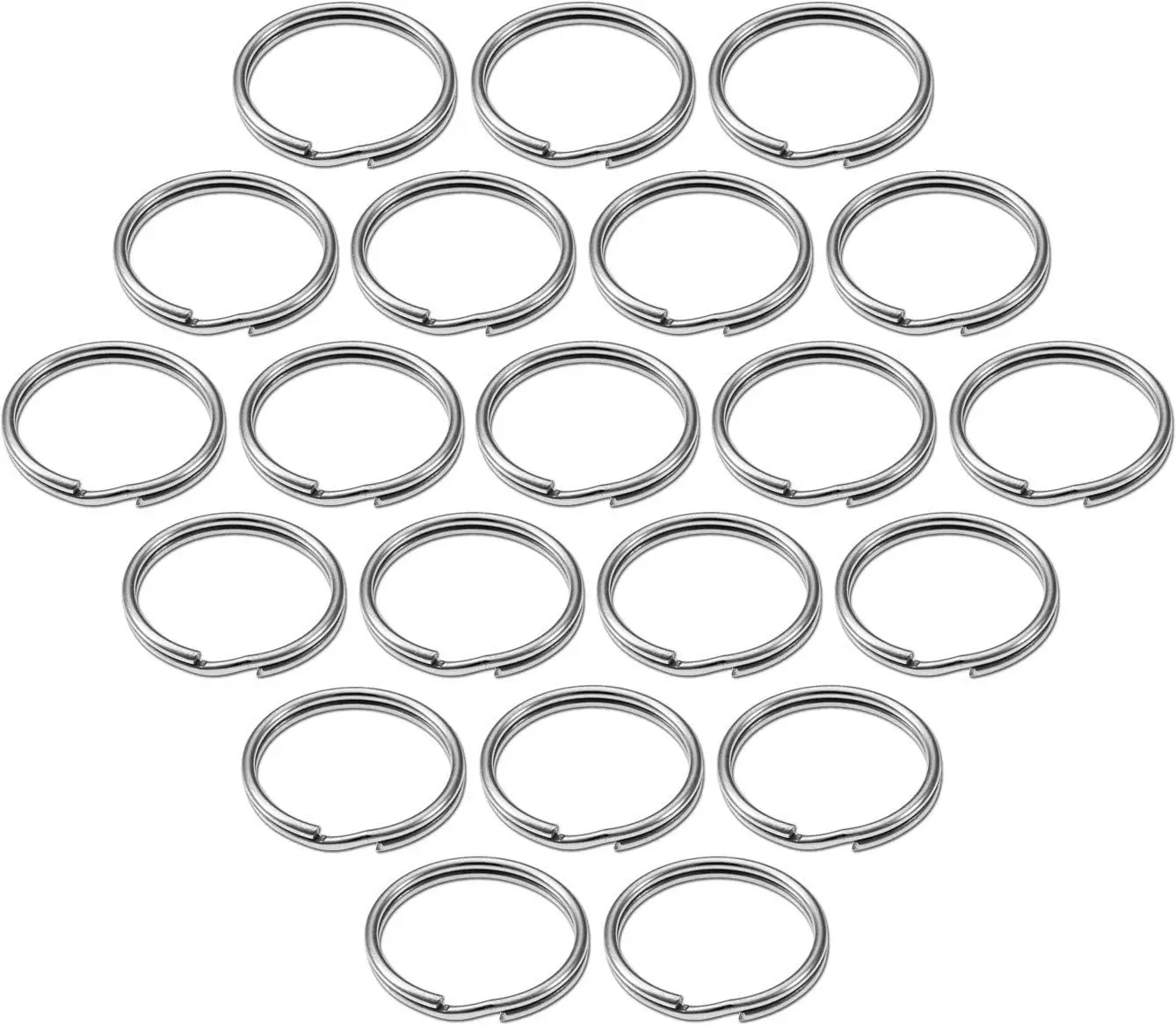 Split Key Ring Bulk 100 Pack, Heavy Duty Tempered Steel Keychain Rings for Keys, Crafts, Lanyards
Split Key Ring Bulk 100 Pack, Heavy Duty Tempered Steel Keychain Rings for Keys, Crafts, Lanyards