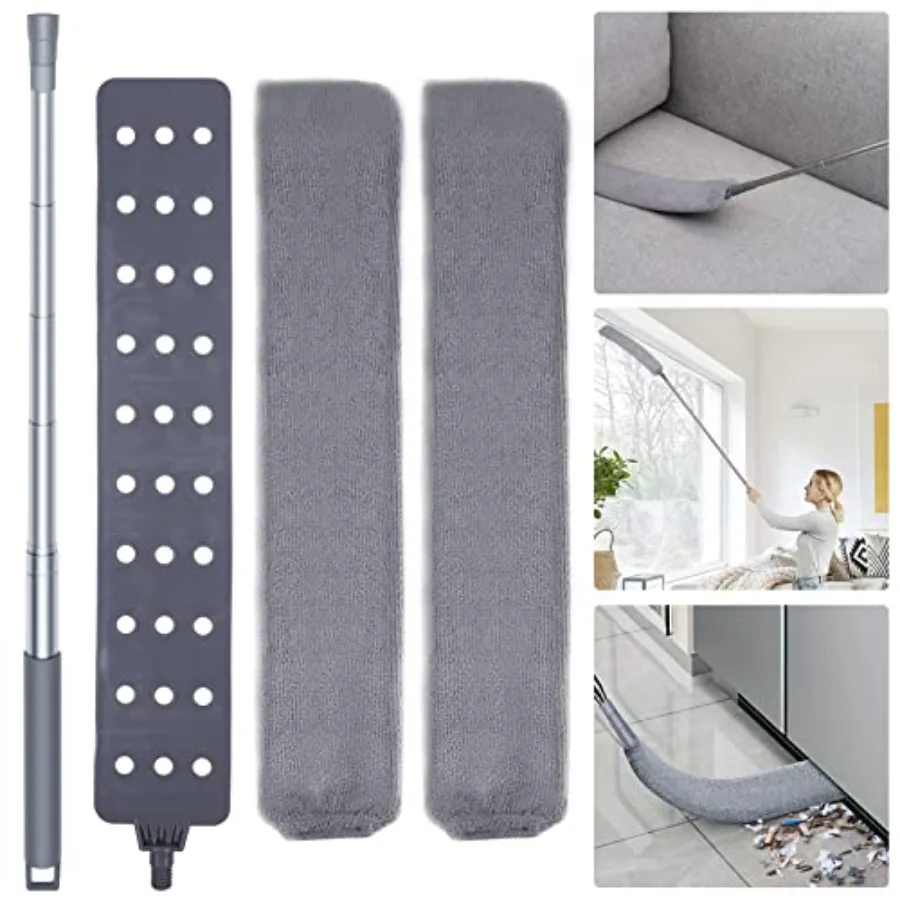 Retractable Gap Dust Cleaner Cleaning Tools with 2 Microfiber Dusting Cloths Long Handle 60Inch Washable and Retractable Duster
Retractable Gap Dust Cleaner Cleaning Tools with 2 Microfiber Dusting Cloths Long Handle 60Inch Washable and Retractable Duster