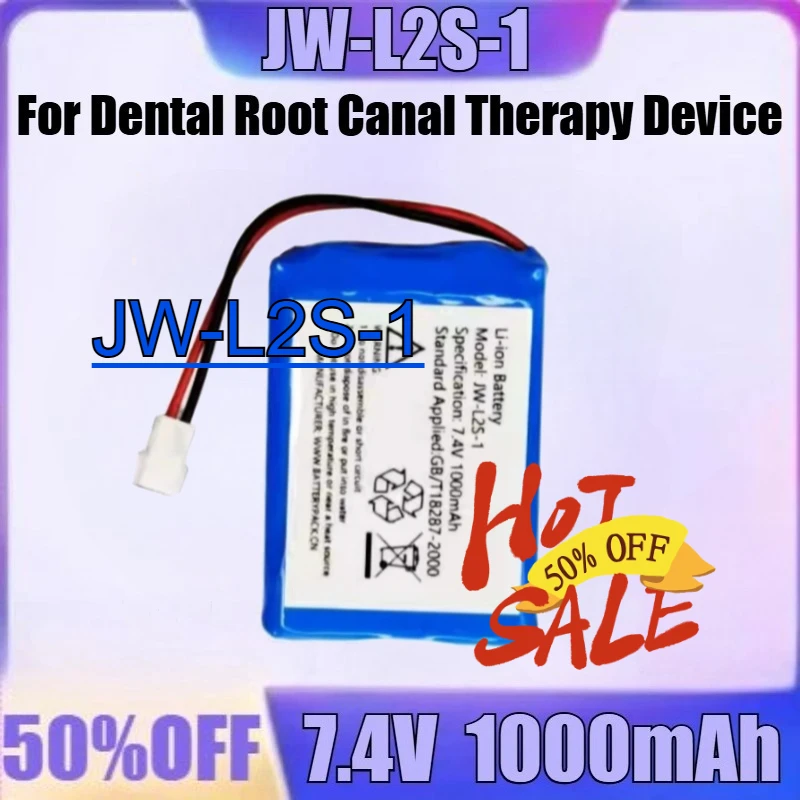 For JW-L2S-1 7.4V 1000mAh Dental Root Canal Therapy Device New JW-L2S-1 7.4V 1000mAh High Quality Li-ion Battery
For JW-L2S-1 7.4V 1000mAh Dental Root Canal Therapy Device New JW-L2S-1 7.4V 1000mAh High Quality Li-ion Battery