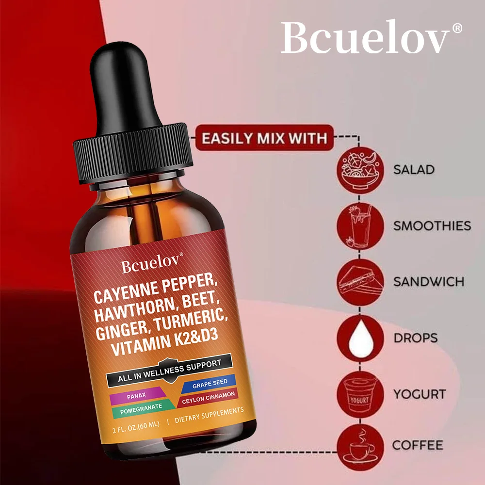 Cayenne Pepper Drops Supplement Liquid, Cayenne Pepper Hawthorn Beetroot Куркума Supplement, Энергия, Поддержка метаболизма, 60 мл
Cayenne Pepper Drops Supplement Liquid, Cayenne Pepper Hawthorn Beetroot Куркума Supplement, Энергия, Поддержка метаболизма, 60 мл
