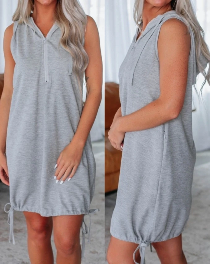 Women's Zipper Design Drawstring Hooded Casual Sweatshirt Dress Female Clothes 2024 Summer Daily Womens Straight Dresses
Women's Zipper Design Drawstring Hooded Casual Sweatshirt Dress Female Clothes 2024 Summer Daily Womens Straight Dresses