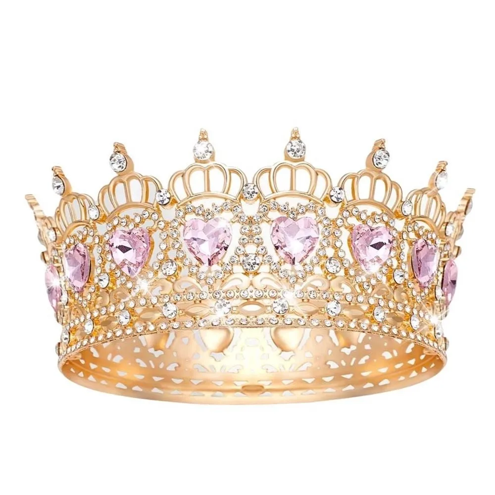 Luxury Vintage Baroque Crown Shiny Elegant Queen Tiara Crown Round Headwear Princess Rhinestone Tiara Headband
Luxury Vintage Baroque Crown Shiny Elegant Queen Tiara Crown Round Headwear Princess Rhinestone Tiara Headband
