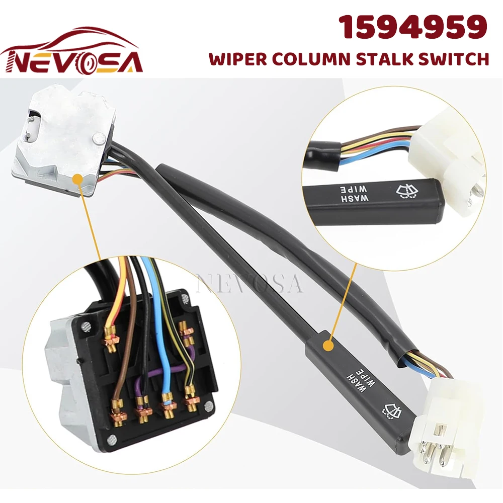 Windshield Wiper Switch Wiper Switch Assembly Column Stalk Switch For Volvo Truck F FL N NL F10 F12 F16 24V 15949597 1594959
Windshield Wiper Switch Wiper Switch Assembly Column Stalk Switch For Volvo Truck F FL N NL F10 F12 F16 24V 15949597 1594959