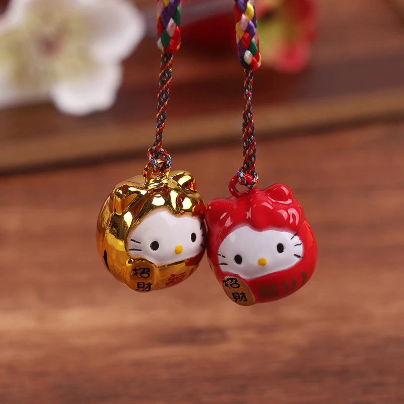 Мультяшный колокольчик Hello Kitty, японский счастливый кот, мультяшный колокольчик на удачу, медный колокольчик Sanrio, аксессуары для подвесок
Мультяшный колокольчик Hello Kitty, японский счастливый кот, мультяшный колокольчик на удачу, медный колокольчик Sanrio, аксессуары для подвесок