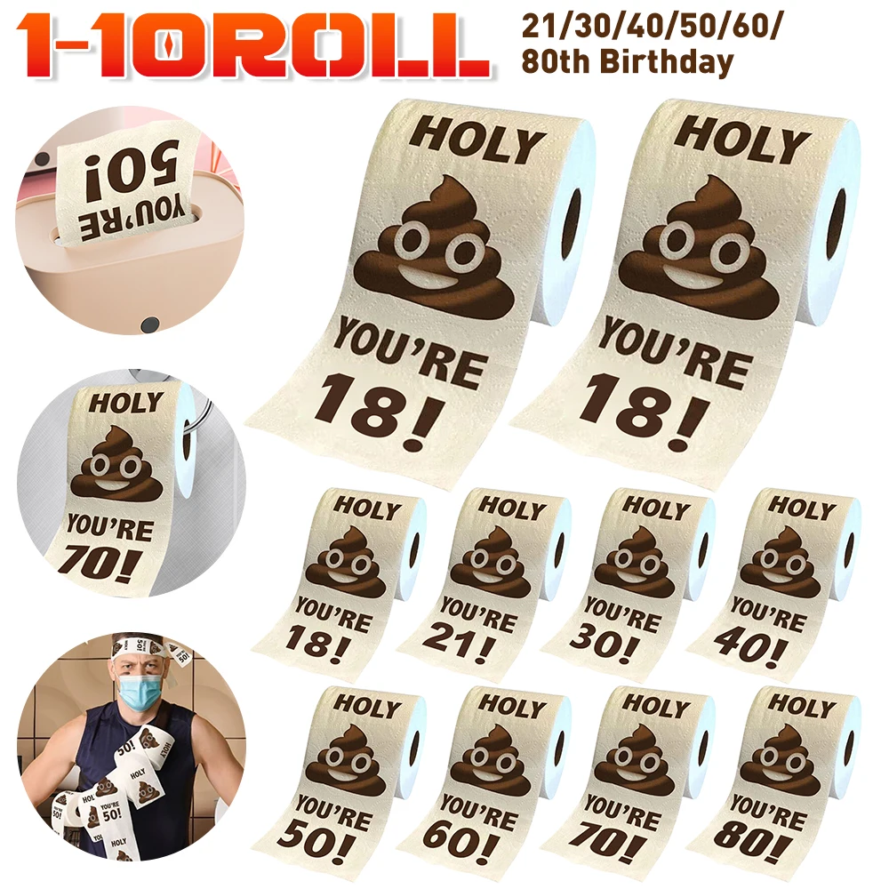 Poop Printed Toilet Paper Roll Funny Poop Face Toilet Paper Towel Tissue Paper 21/40/50/80th Birthday Gifts Halloween Decoration
Poop Printed Toilet Paper Roll Funny Poop Face Toilet Paper Towel Tissue Paper 21/40/50/80th Birthday Gifts Halloween Decoration
