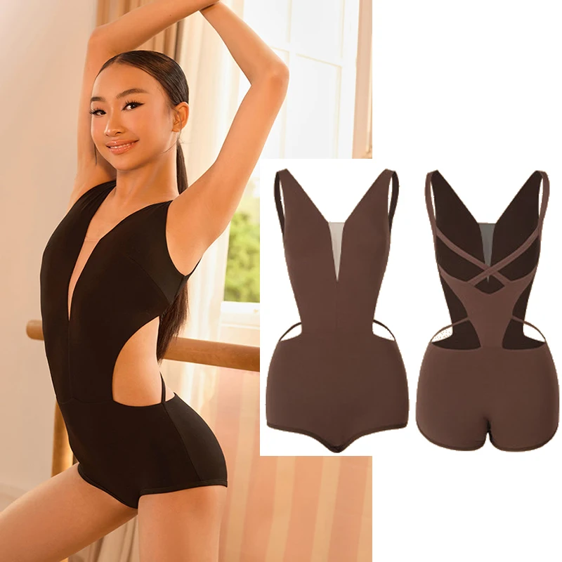Professional Latin Dance Leotards For Girls Black Brown Sleeveles Tops Kids Chacha Rumba Dance Wear Training Practice Clothes
Professional Latin Dance Leotards For Girls Black Brown Sleeveles Tops Kids Chacha Rumba Dance Wear Training Practice Clothes