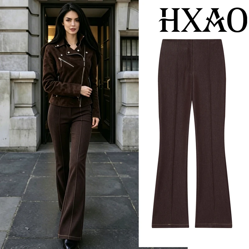 HXAO Flared Women's Pants Pleats Jeans Pant Sets Streetwear High Waist Pants For Woman Summer Commuter Casual Long Trousers
HXAO Flared Women's Pants Pleats Jeans Pant Sets Streetwear High Waist Pants For Woman Summer Commuter Casual Long Trousers