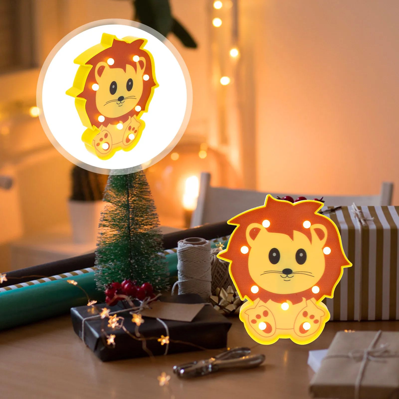 Lion-Shaped Plastic Night Lamp Small Size Lovely Desktop Decor Bedroom Table Light Gift Lion-Shaped Light Ornament
Lion-Shaped Plastic Night Lamp Small Size Lovely Desktop Decor Bedroom Table Light Gift Lion-Shaped Light Ornament
