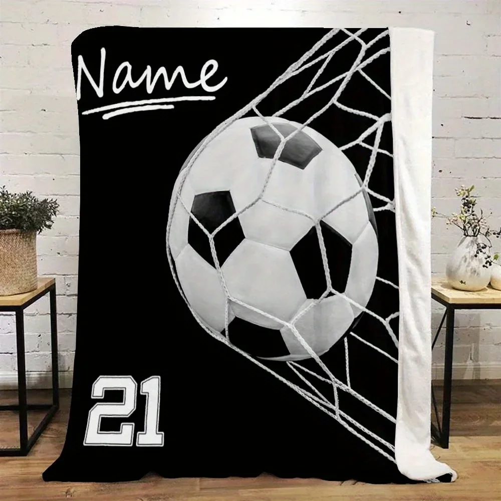 Customized name: Football printed flannel blanket, soft and comfortable, suitable for sofa, bedroom, living room decoration 
Customized name: Football printed flannel blanket, soft and comfortable, suitable for sofa, bedroom, living room decoration