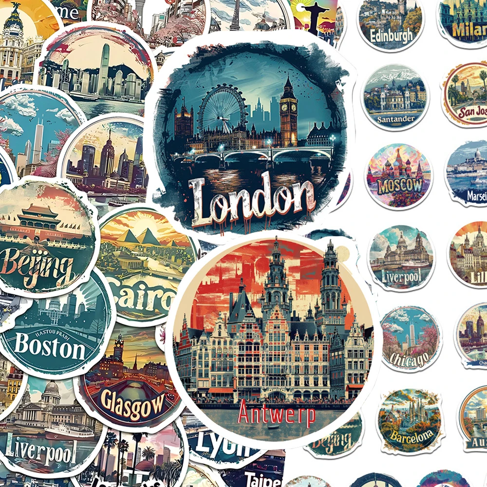 10/30/50pcs World Famous Travel City Landmark Buildings Stickers Beautiful Scenery Decals Phone Guitar Laptop Cool Sticker Decor
10/30/50pcs World Famous Travel City Landmark Buildings Stickers Beautiful Scenery Decals Phone Guitar Laptop Cool Sticker Decor