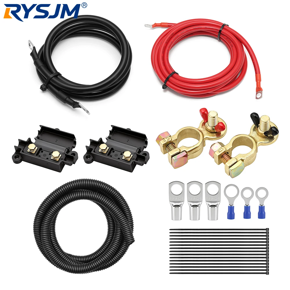 Smart Dual battery Isolator Kit Battery Inverter Cable Kit For RV Boat Car Solar Energy Motorcycle Trucks Split Charge Relay Kit
Smart Dual battery Isolator Kit Battery Inverter Cable Kit For RV Boat Car Solar Energy Motorcycle Trucks Split Charge Relay Kit