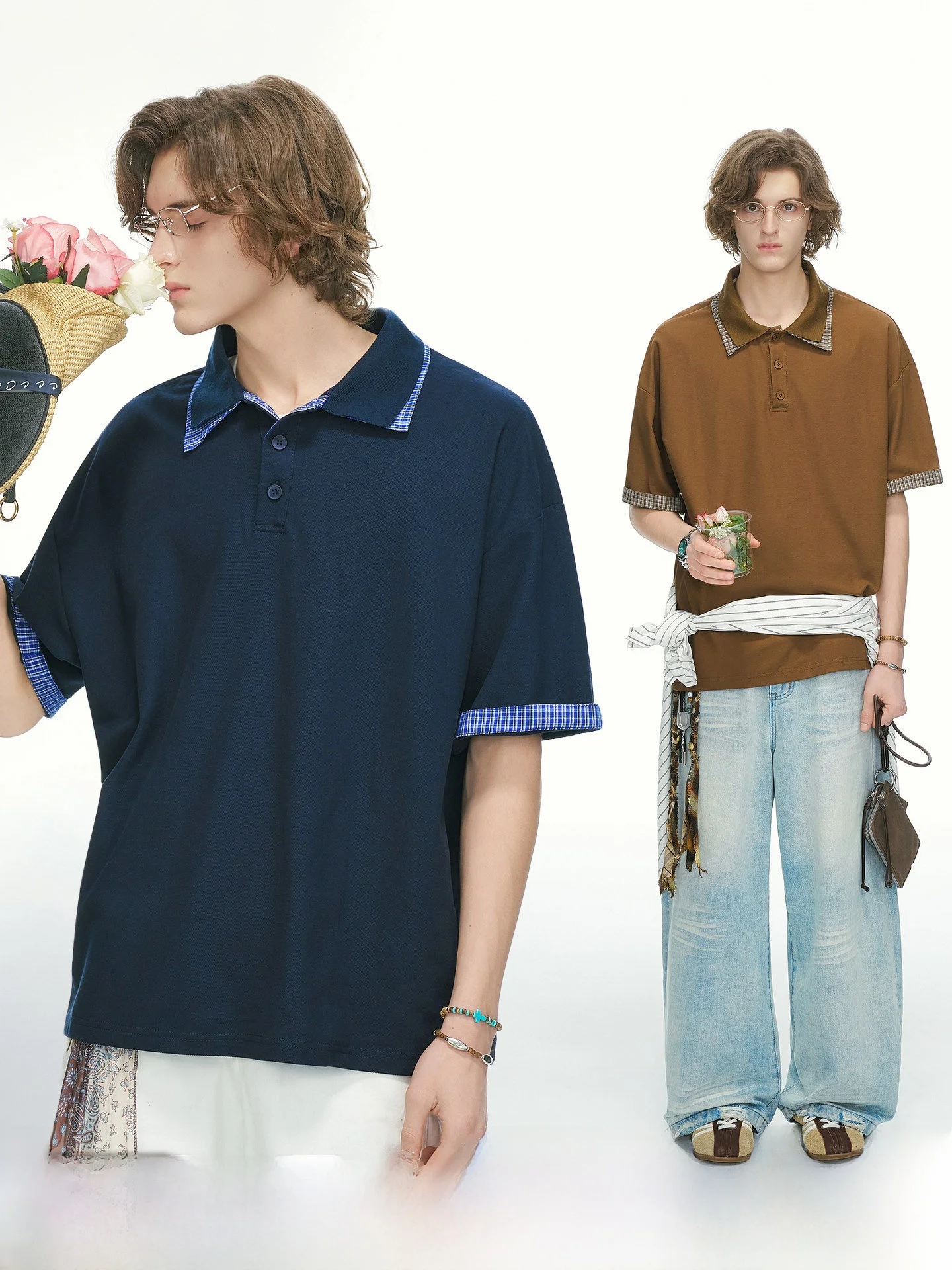 College Style Fake Two-Piece Neck Short Sleeve T-Shirt Men's Summer Half Sleeve Top Skin-Friendly Breathable Casual Wear
College Style Fake Two-Piece Neck Short Sleeve T-Shirt Men's Summer Half Sleeve Top Skin-Friendly Breathable Casual Wear