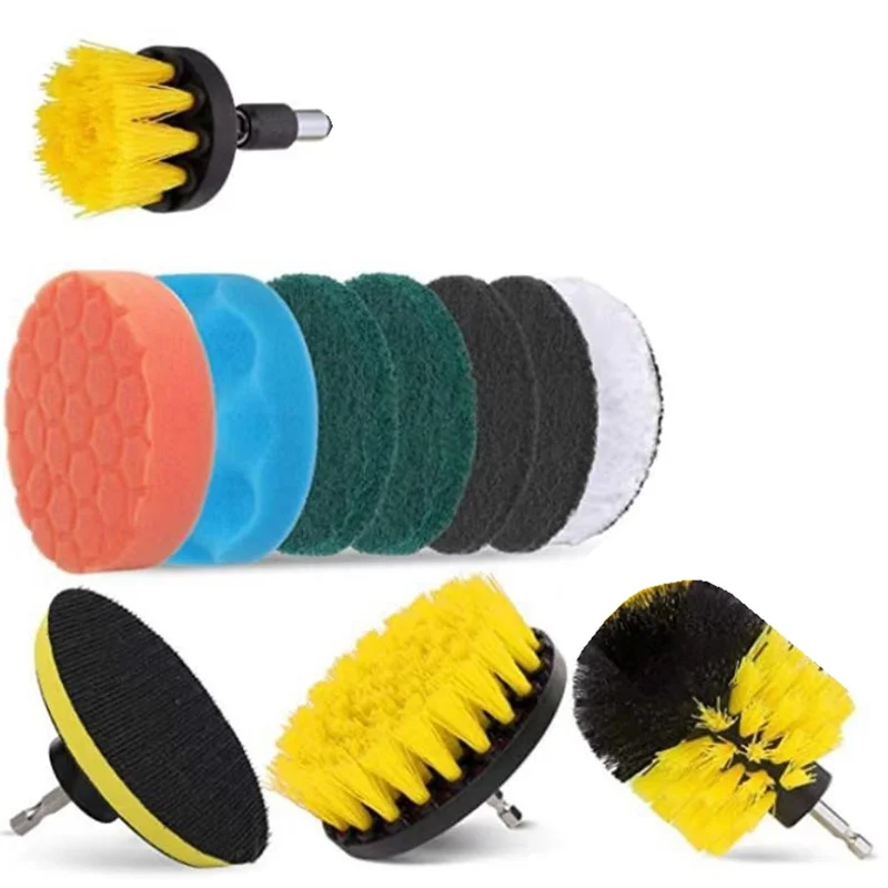 ABKY-Набор щеток для электрической дрели, щетка для чистки ковров, стекла и автомобильных колес для автомобиля, ванной комнаты и кухни 
ABKY-Набор щеток для электрической дрели, щетка для чистки ковров, стекла и автомобильных колес для автомобиля, ванной комнаты и кухни