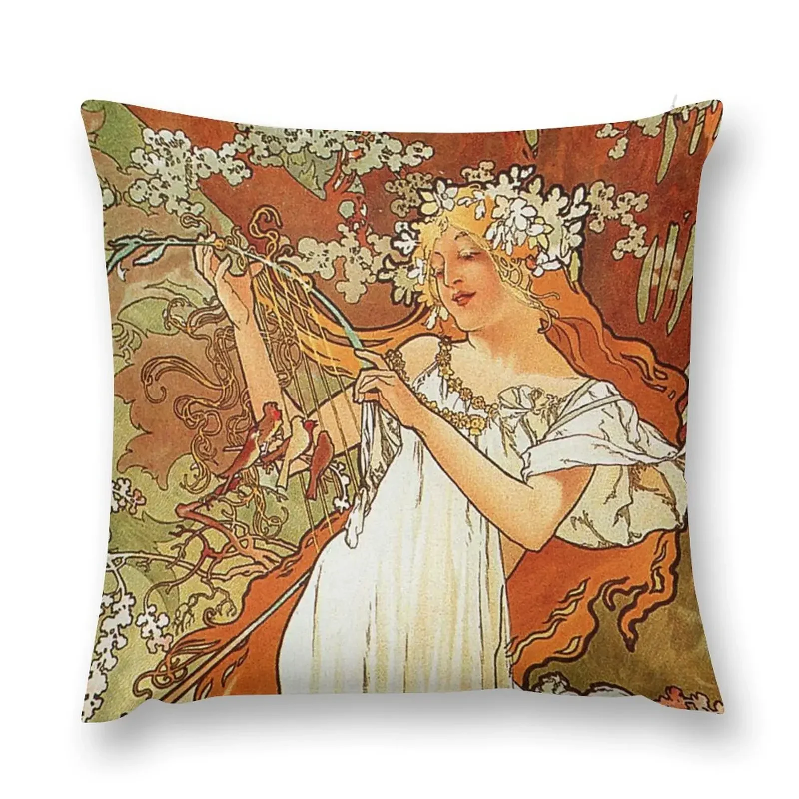 Spring by Mucha - Vintage Four Seasons Reproduction 1896 Throw Pillow Decorative Sofa Cushion Sofa Cover pillow
Spring by Mucha - Vintage Four Seasons Reproduction 1896 Throw Pillow Decorative Sofa Cushion Sofa Cover pillow