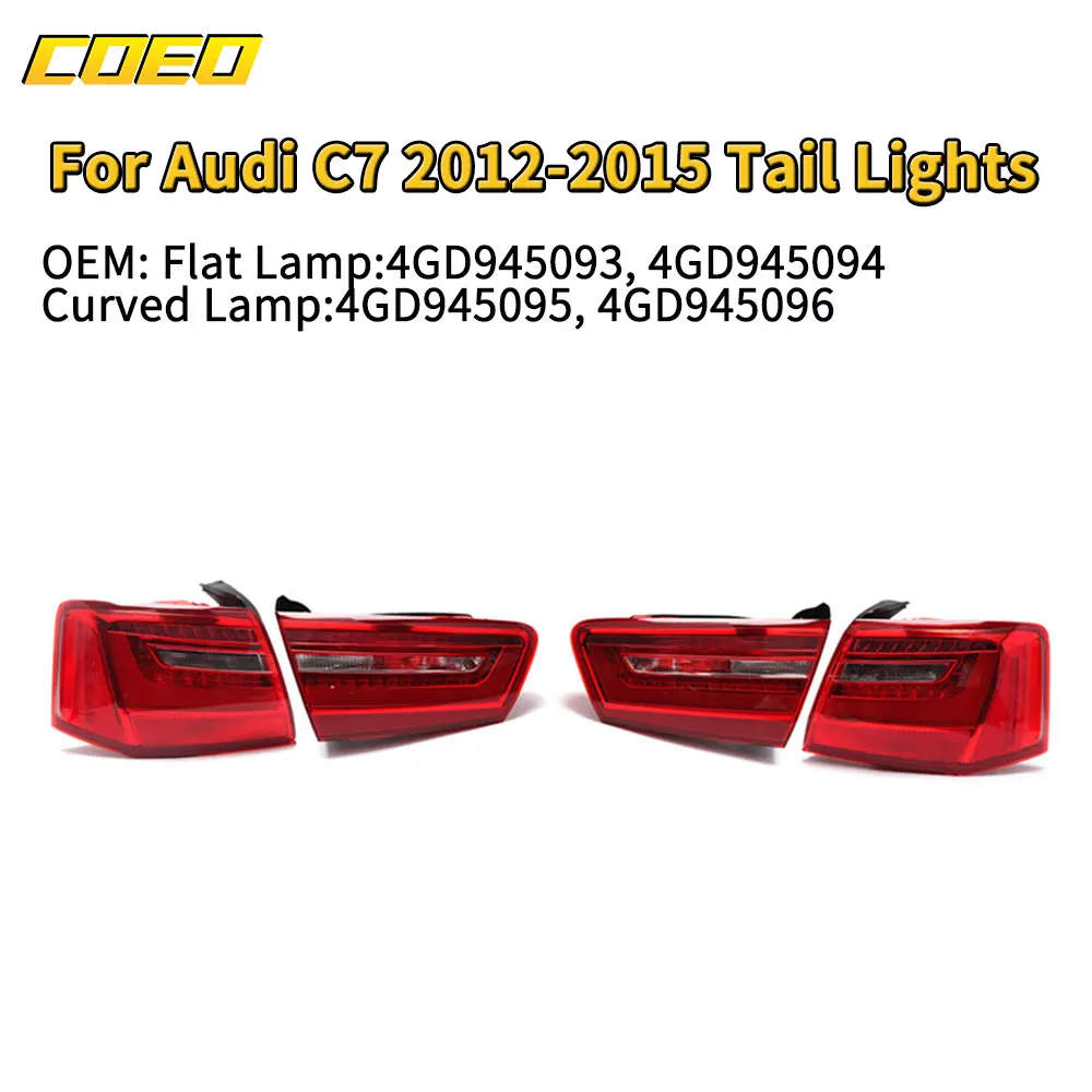 For 12-16 Audi A6C7 LED Rear Tail Light Brake Lamp Car Rear Bumper Light Warning Signal Light 4GD945093 4GD945094
For 12-16 Audi A6C7 LED Rear Tail Light Brake Lamp Car Rear Bumper Light Warning Signal Light 4GD945093 4GD945094