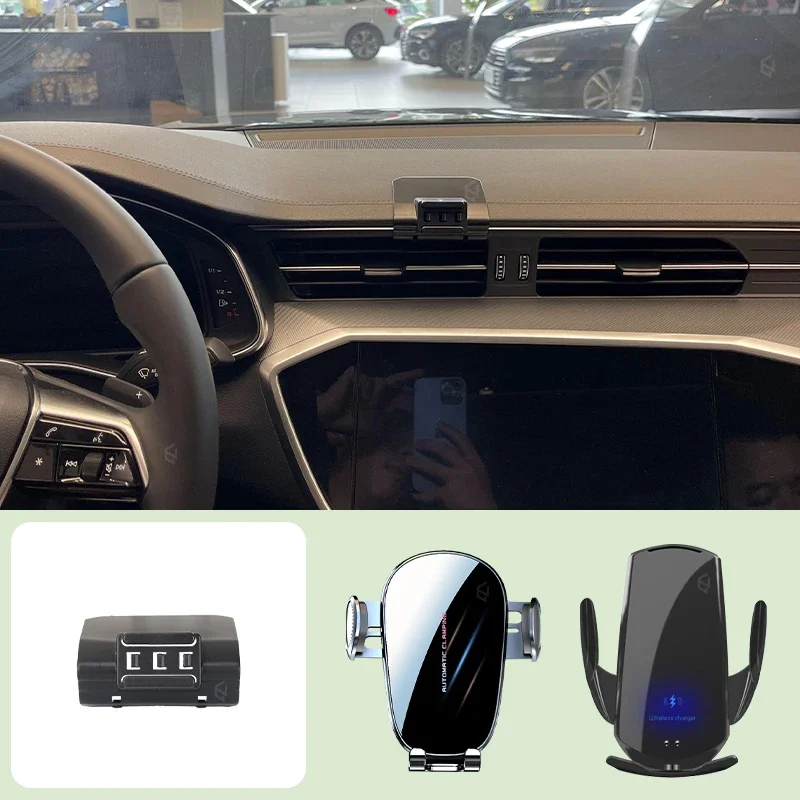 Car Mobile Phone Holder For Audi A6 C8 2019-2024 Car Special Bracket Base Mobile Support Wireless Charging Bracket Accessories
Car Mobile Phone Holder For Audi A6 C8 2019-2024 Car Special Bracket Base Mobile Support Wireless Charging Bracket Accessories