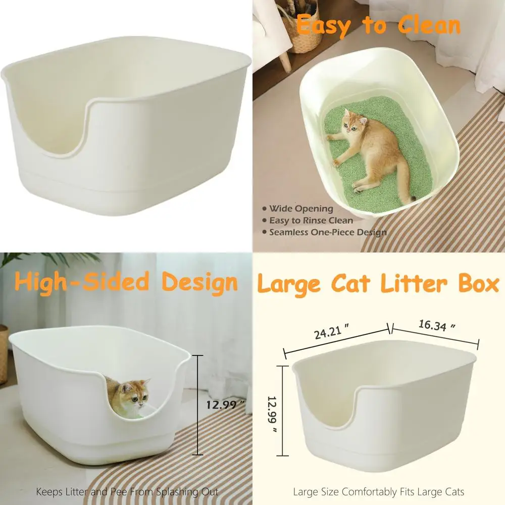 Очень большой лоток для нескольких кошек XL с высокими сторонами — 24,2 x 16,3 x 12,9 для домашних кошек, просторная сковорода для котят для удобного использования
Очень большой лоток для нескольких кошек XL с высокими сторонами — 24,2 x 16,3 x 12,9 для домашних кошек, просторная сковорода для котят для удобного использования