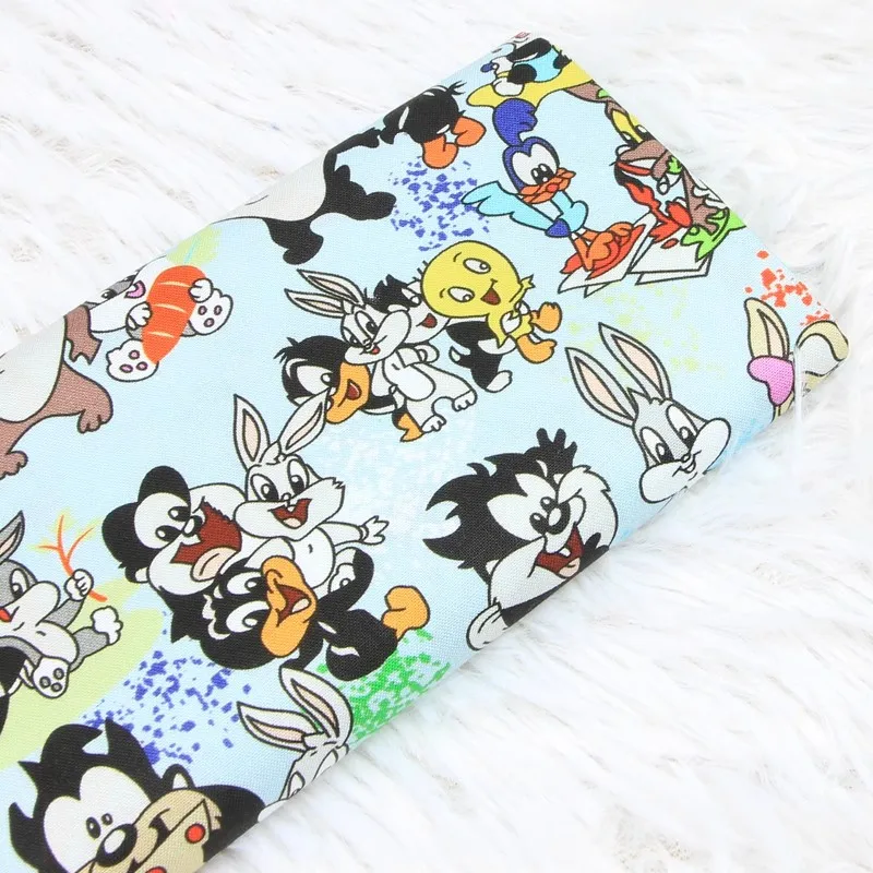 Looney Tunes 100% Cotton Fabric Sewing Material for Patchwork DIY Quilting Child Clothes Dress Material
Looney Tunes 100% Cotton Fabric Sewing Material for Patchwork DIY Quilting Child Clothes Dress Material