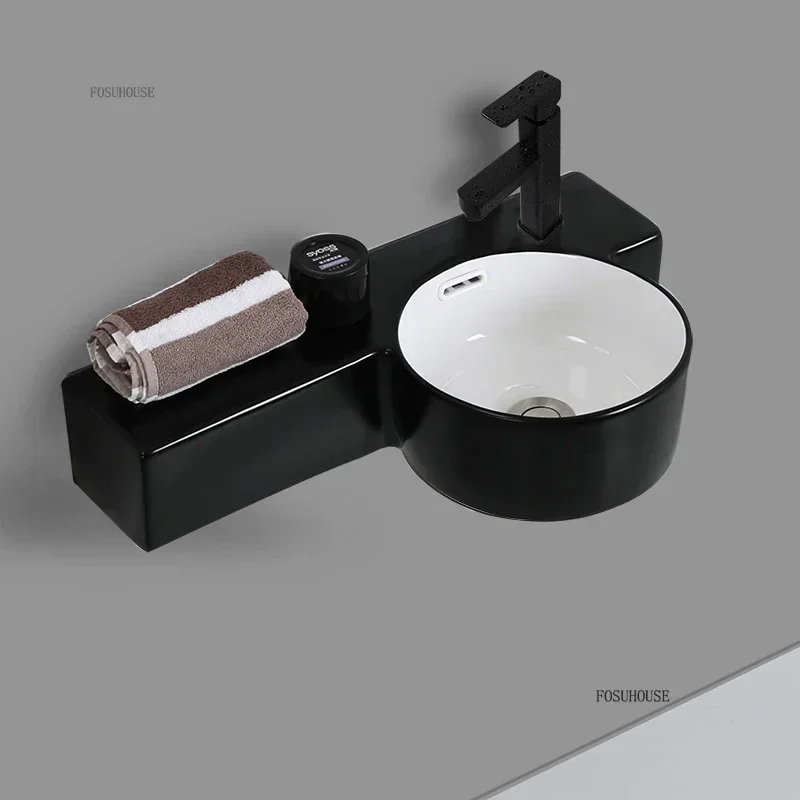 Bathroom Sink Ceramic Wash Basin Bathroom Fixture Simple Small Apartment Wall-mounted Narrow Side Home Mini Vessel Sink h
Bathroom Sink Ceramic Wash Basin Bathroom Fixture Simple Small Apartment Wall-mounted Narrow Side Home Mini Vessel Sink h