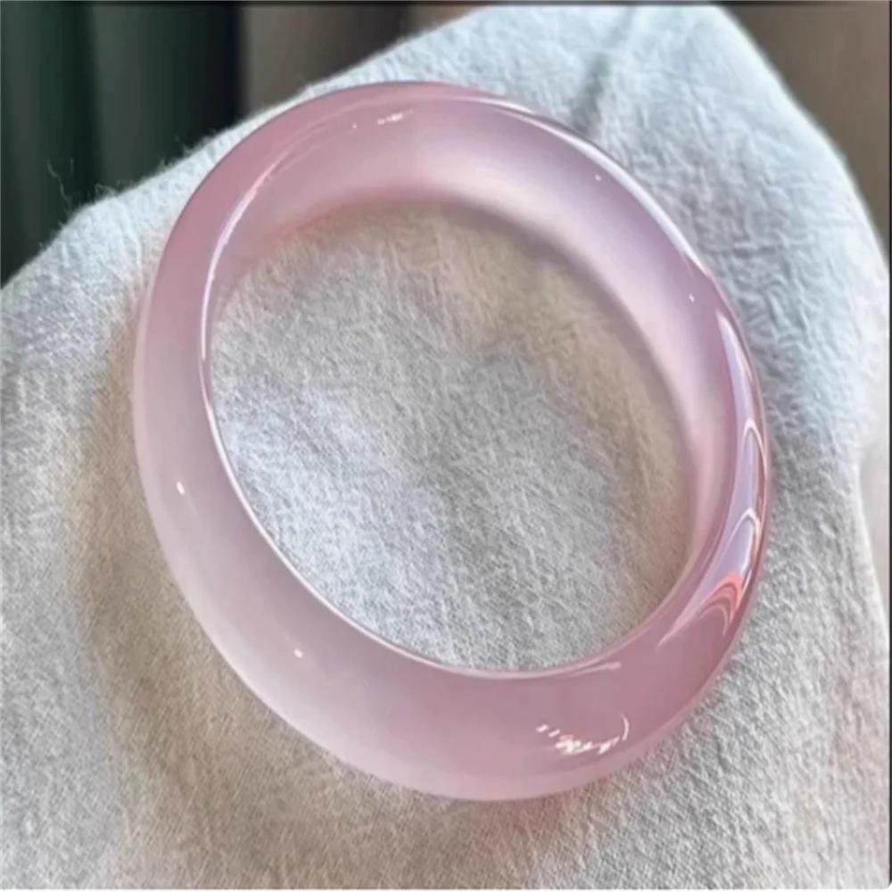 High Ice Type Cherry Blossom Pink Chalcedony Bracelet, Lotus Pink Agate Jade Bracelet
High Ice Type Cherry Blossom Pink Chalcedony Bracelet, Lotus Pink Agate Jade Bracelet